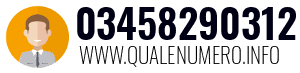 Numero di telefono 03458290312 03458290312