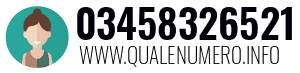 Numero di telefono 03458326521 03458326521