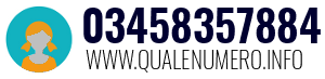 Numero di telefono 03458357884 03458357884