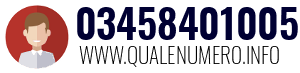 Numero di telefono 03458401005 03458401005