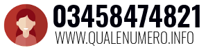 Numero di telefono 03458474821 03458474821