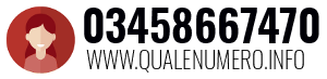Numero di telefono 03458667470 03458667470