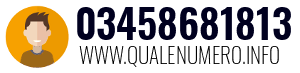 Numero di telefono 03458681813 03458681813