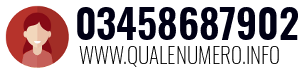 Numero di telefono 03458687902 03458687902