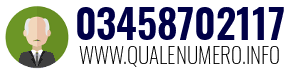 Numero di telefono 03458702117 03458702117