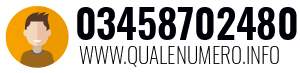 Numero di telefono 03458702480 03458702480