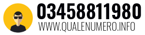 Numero di telefono 03458811980 03458811980