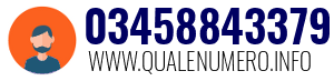 Numero di telefono 03458843379 03458843379
