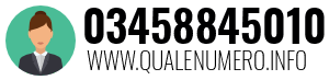 Numero di telefono 03458845010 03458845010