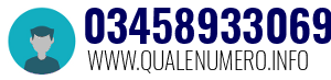 Numero di telefono 03458933069 03458933069