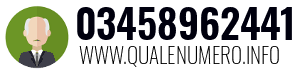 Numero di telefono 03458962441 03458962441