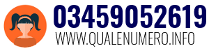 Numero di telefono 03459052619 03459052619