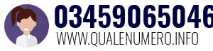 Numero di telefono 03459065046 03459065046