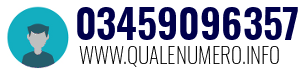 Numero di telefono 03459096357 03459096357