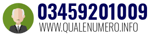 Numero di telefono 03459201009 03459201009