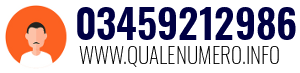 Numero di telefono 03459212986 03459212986