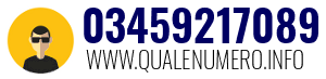 Numero di telefono 03459217089 03459217089