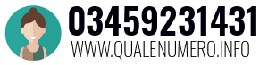 Numero di telefono 03459231431 03459231431