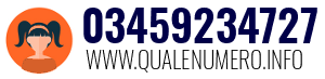 Numero di telefono 03459234727 03459234727