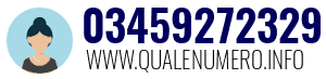 Numero di telefono 03459272329 03459272329