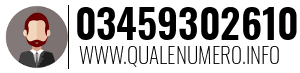 Numero di telefono 03459302610 03459302610