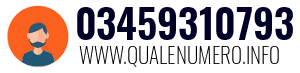 Numero di telefono 03459310793 03459310793