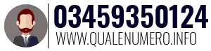 Numero di telefono 03459350124 03459350124