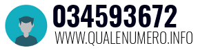 Numero di telefono 034593672 034593672