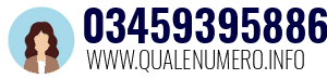 Numero di telefono 03459395886 03459395886