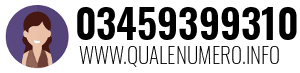 Numero di telefono 03459399310 03459399310