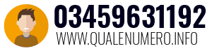 Numero di telefono 03459631192 03459631192