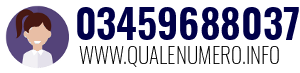 Numero di telefono 03459688037 03459688037