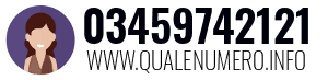 Numero di telefono 03459742121 03459742121