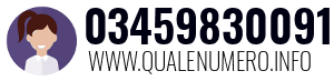 Numero di telefono 03459830091 03459830091