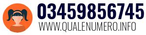 Numero di telefono 03459856745 03459856745
