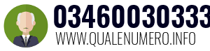 Numero di telefono 03460030333 03460030333
