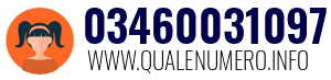 Numero di telefono 03460031097 03460031097