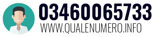 Numero di telefono 03460065733 03460065733