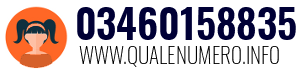 Numero di telefono 03460158835 03460158835