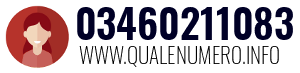 Numero di telefono 03460211083 03460211083