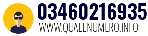 Numero di telefono 03460216935 03460216935