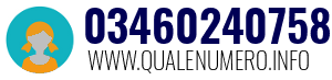 Numero di telefono 03460240758 03460240758