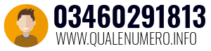 Numero di telefono 03460291813 03460291813