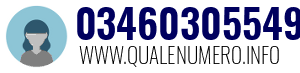 Numero di telefono 03460305549 03460305549