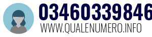 Numero di telefono 03460339846 03460339846