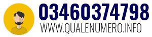 Numero di telefono 03460374798 03460374798