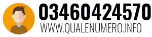 Numero di telefono 03460424570 03460424570
