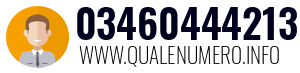 Numero di telefono 03460444213 03460444213