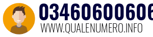 Numero di telefono 03460600606 03460600606