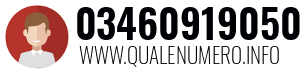 Numero di telefono 03460919050 03460919050